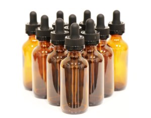 Amber Euro Round Glass Bottles