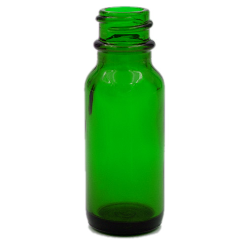 green glass boston round .5 oz