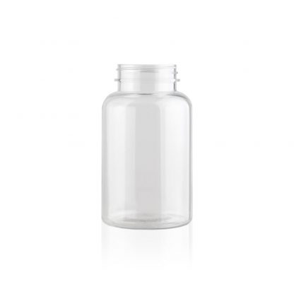 Clear PET Plastic Bottles - Wide Mouth Round Packers