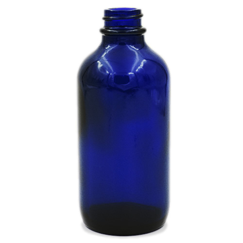 cobalt blue glass boston round 4 ounce