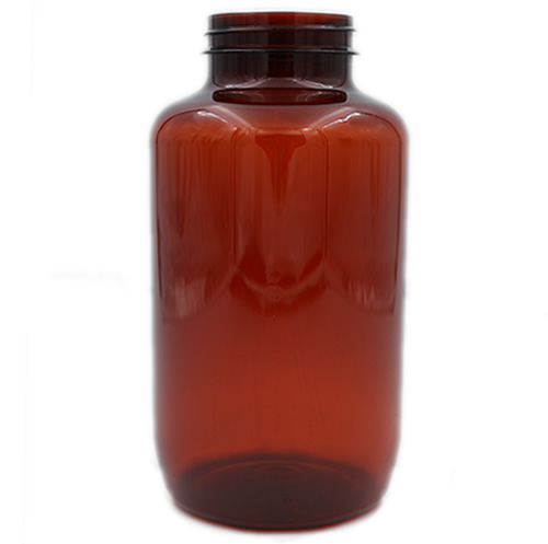 amber plastic pet wide mouth packer 625 cc
