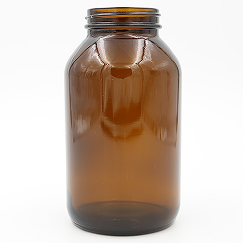 amber glass wide mouth packers 500cc