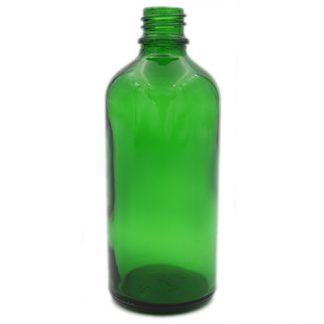 green glass bottles - boston round