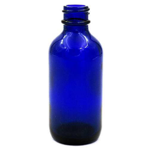 cobalt blue glass boston round 2 ounce