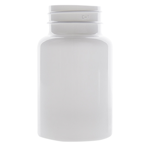 White PET Plastic Bottles - Wide Mouth Round Packers