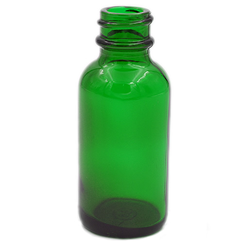 green glass boston round 1 oz