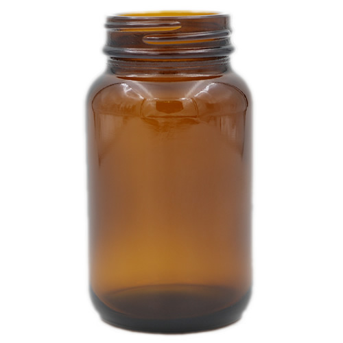 amber glass wide mouth packers 150cc