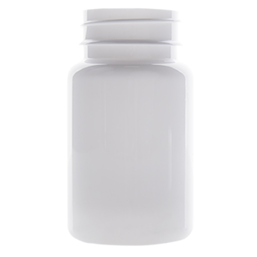 White PET Plastic Bottles - Wide Mouth Round Packers