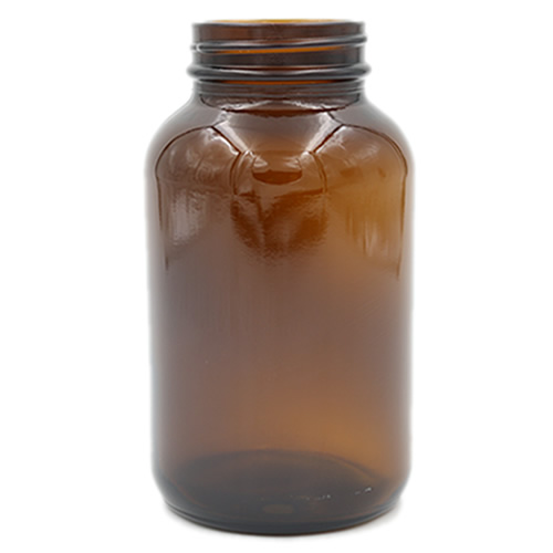 amber glass wide mouth packers 250cc