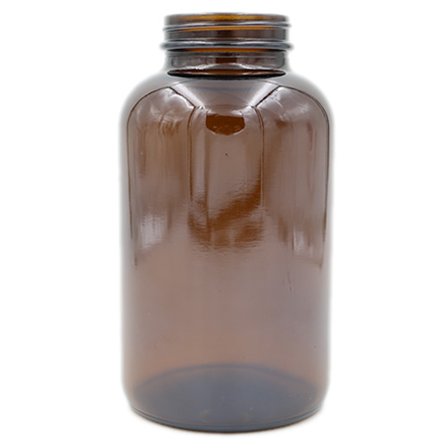 amber glass wide mouth packers 625cc